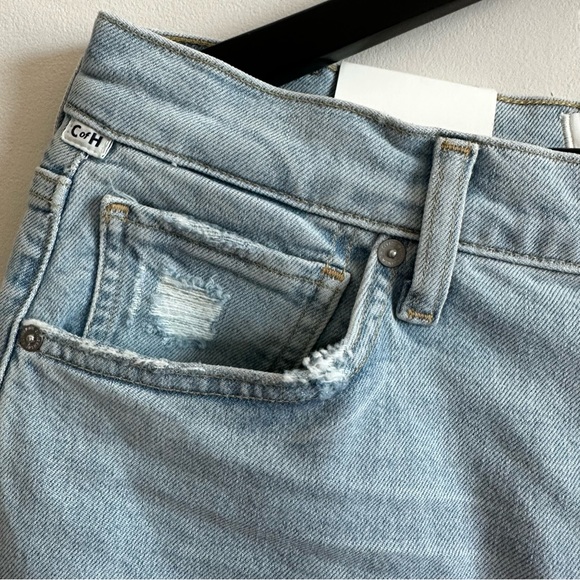 CITIZENS OF HUMANITY Daphne Ripped High Waist Raw Hem Crop Stovepipe Jeans - Picture 6 of 14